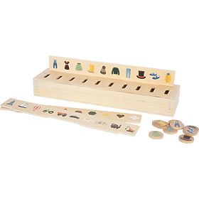 small foot Drewniana układanka obrazkowa do sortowania, small foot