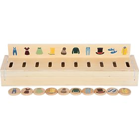 small foot Drewniana układanka obrazkowa do sortowania