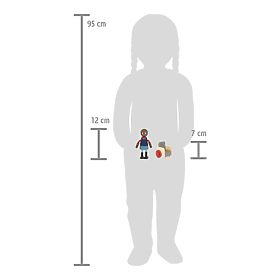 small foot Drewniane figurki rodzina z wózkiem inwalidzkim, small foot