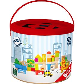 small foot Drewniane klocki zoo 50 szt., small foot