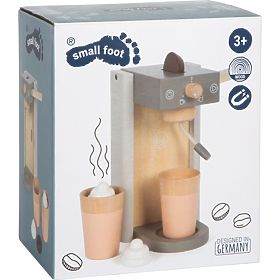 small foot Drewniany ekspres do kawy z akcesoriami Tasty szary