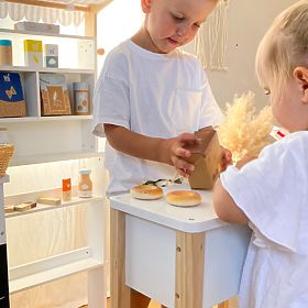 small foot Drewniany stragan Fresh