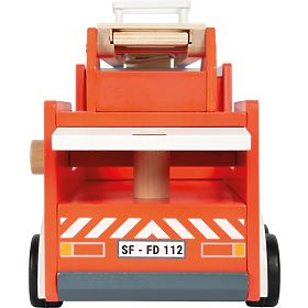 small foot Drewniany wóz strażacki