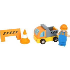 small foot Drewniany żuraw z akcesoriami