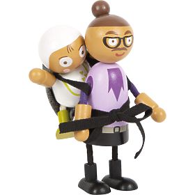 small foot Elastyczne lalki rodzina z dzieckiem