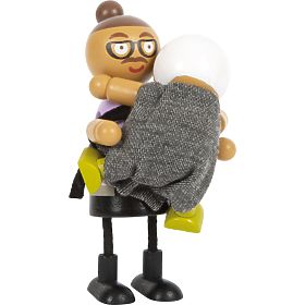 small foot Elastyczne lalki rodzina z dzieckiem