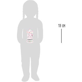 small foot Pozytywka karuzela z konikami różowa