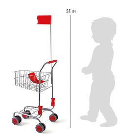 small Foot Wózek na zakupy srebrny - uszkodzone opakowanie