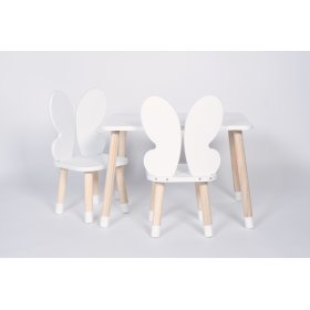 Zestaw stolik kawowy i krzesła - Motyl, Dekormanda