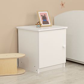 Stolik nocny dla dzieci LULU - gładka biel, BabyBoo