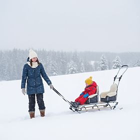 Sanki dla bliźniaków Duo Sport - różne kolory siedzisk