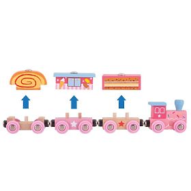 Bigjigs Rail Sweet express + 3 szyny
