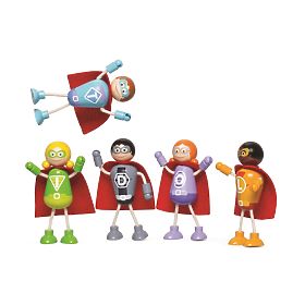 Tidlo Drewniane Figurki Superbohaterowie