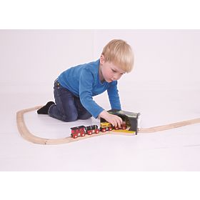 Tunel kolejowy Bigjigs z przełącznikiem w jaskini czaszki