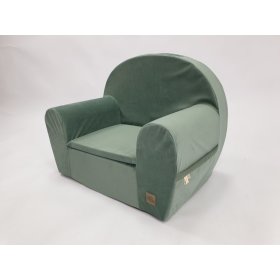 Krzesełko dziecięce Velvet - zielone