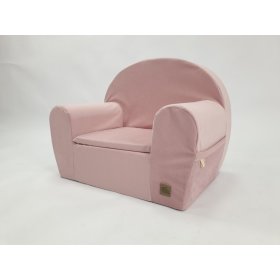Krzesełko dziecięce Velvet - różowe