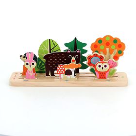 Vilac Drewniana gra logiczna Ułóż to poprawnie! Las, Vilac