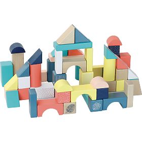 Vilac Drewniane klocki kolorowe Canopée 54 szt.
