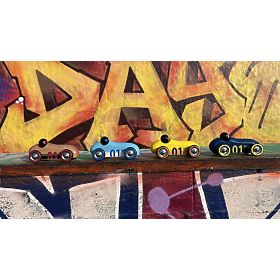 Vilac Drewniany Samochód Old Sport Compet naturalny