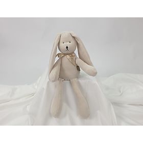 Welurowa zabawka Królik 35 cm - beż