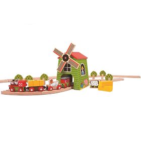 Wiatrak kolejowy Bigjigs
