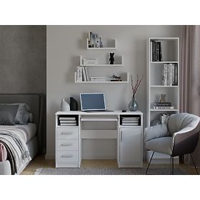 Wisząca Półka Ścienna MOBI 3P BIAŁA