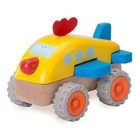Wonderworld Drewniany Mini Samolot Kurczak, Wonderworld