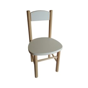 Krzesełko dziecięce Polly - białe, Drewnopol