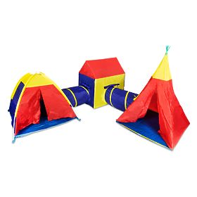 Zestaw namiotów dla dzieci 5w1 domek + tunele IPLAY