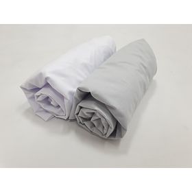 Zestaw prześcieradeł 2 szt - biały/szary