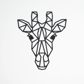 Drewniany obraz geometryczny - Żyrafa - różne kolory, Elka Design