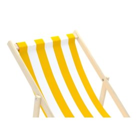 Krzesło plażowe Stripes - żółto-białe, CHILL