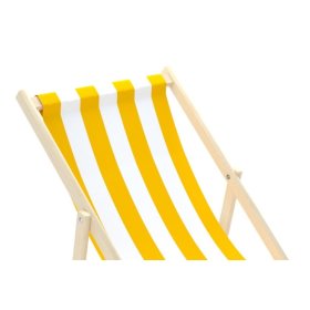 Krzesło plażowe Stripes - żółto-białe, Chill Outdoor